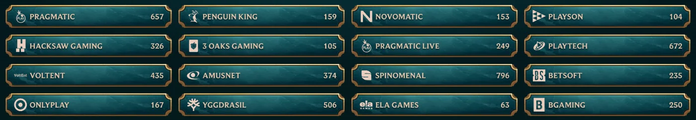 Mejores proveedores de software de juegos en MyEmpire Casino